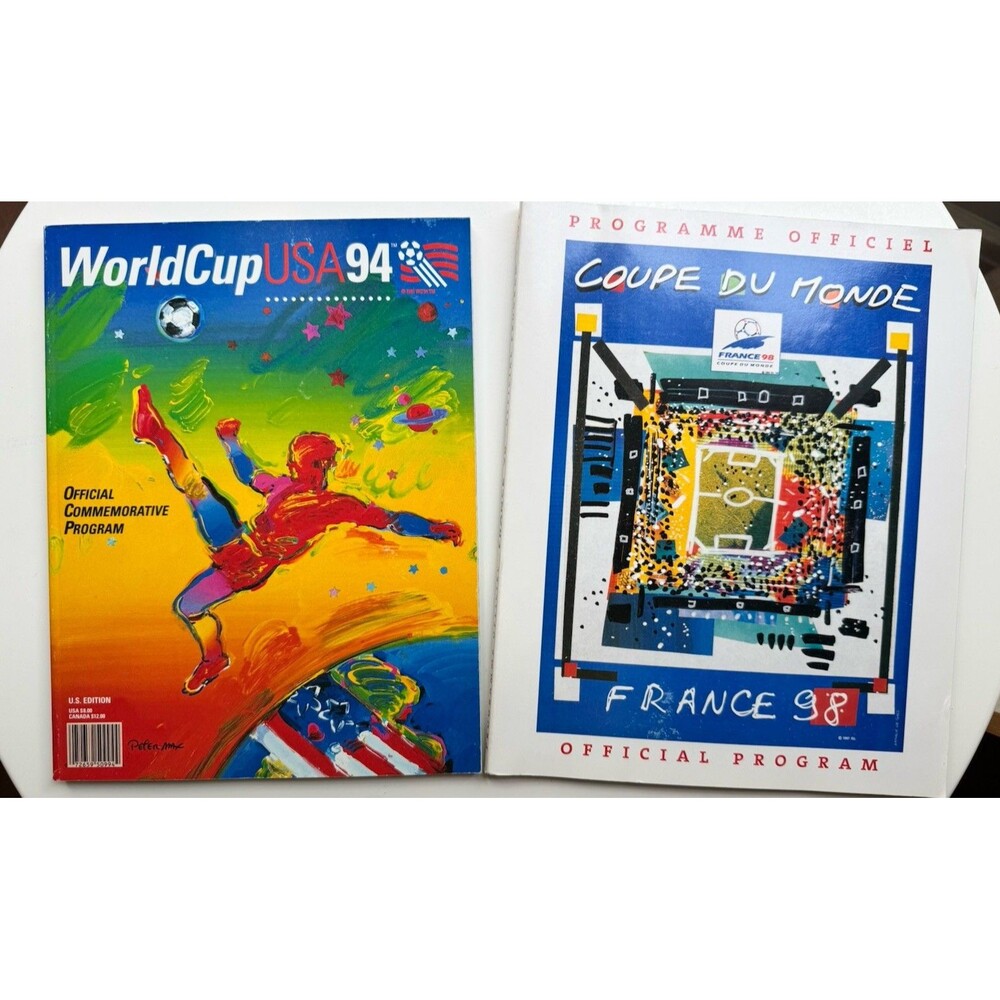 World Cup 94 + Coupe Du Monde  98, Official Programs + 94 souvenir bag